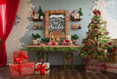 Christmas Room Set Backdrop For Holiday G-1203 Shopbackdrop